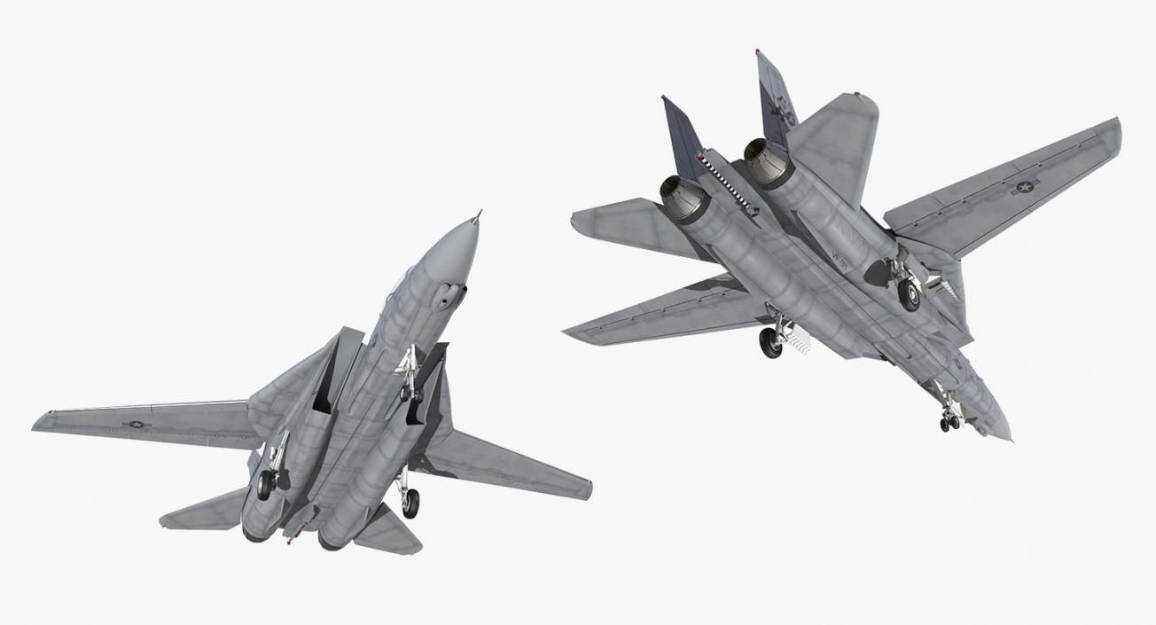 3D Rigged US Military Aircrafts Collection 3