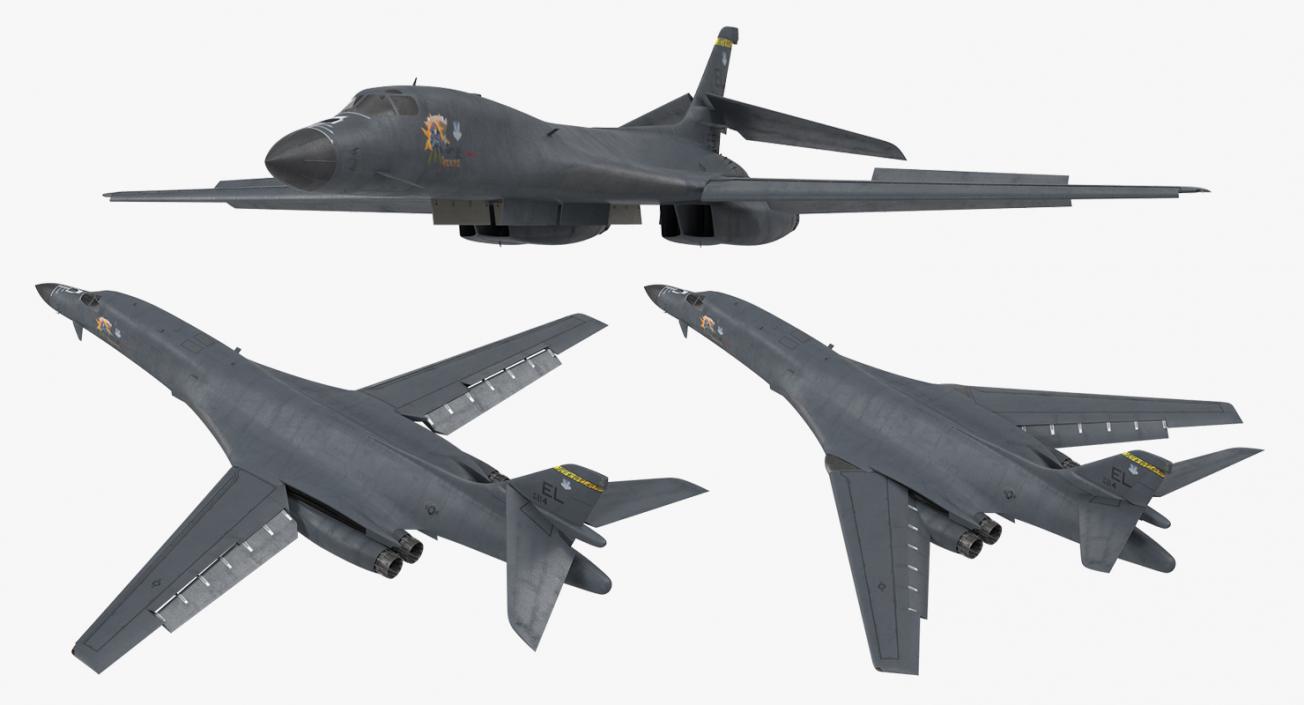 3D Rigged US Military Aircrafts Collection 3