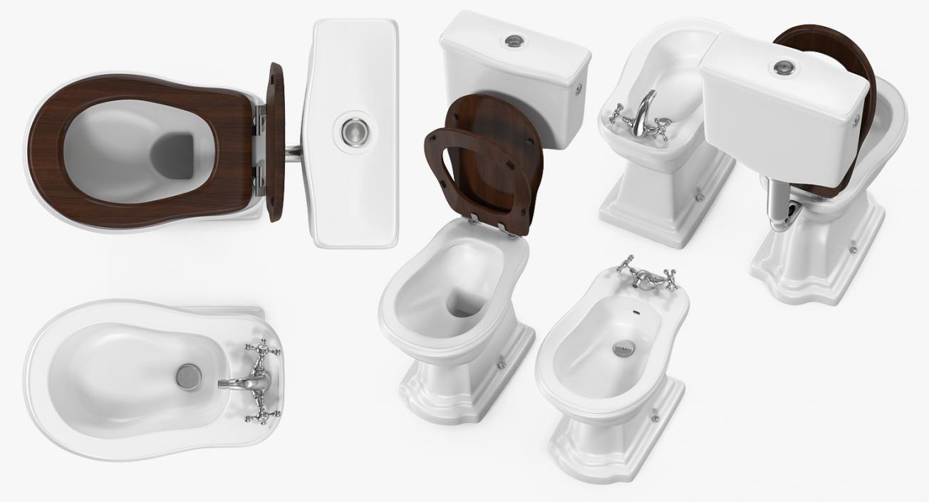 3D Toilets and Bidets Collection 2