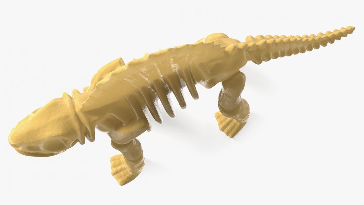 Dimetrodon Dinosaur Skeleton Toy 3D