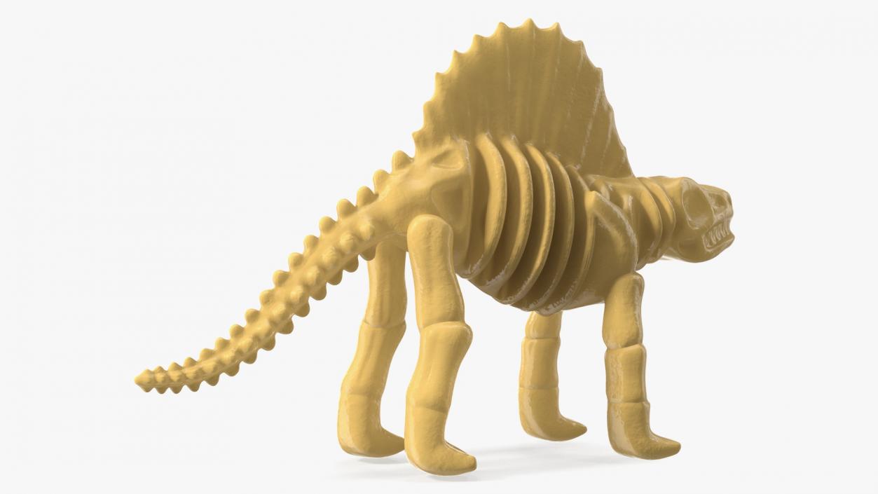 Dimetrodon Dinosaur Skeleton Toy 3D