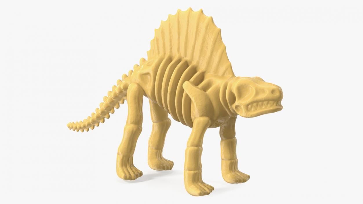 Dimetrodon Dinosaur Skeleton Toy 3D