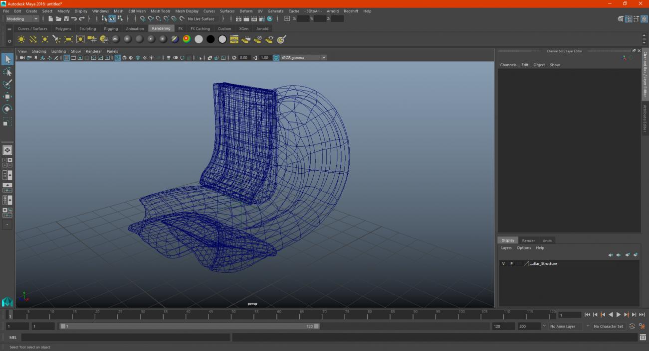 3D Ear Structure model