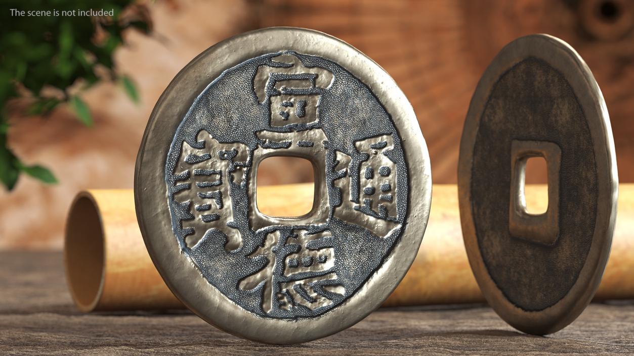 3D model Ancient China Coins Collection