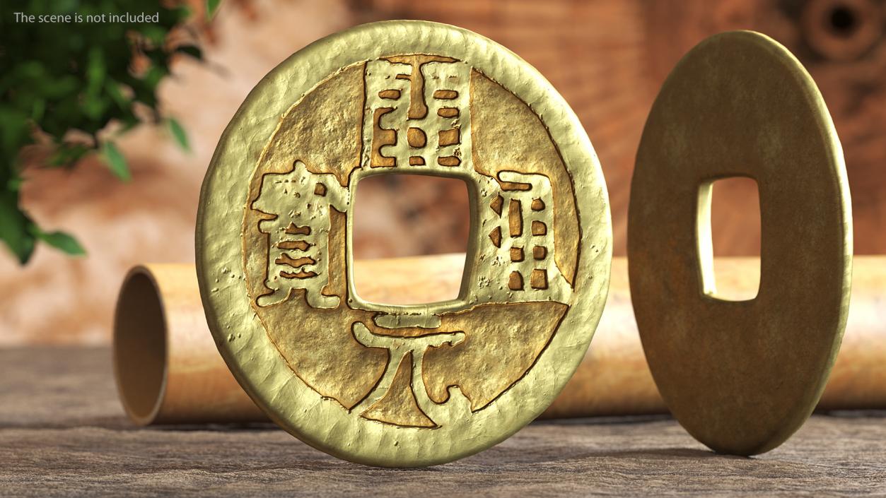 3D model Ancient China Coins Collection