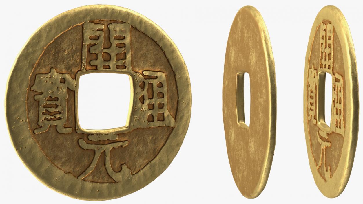 3D model Ancient China Coins Collection