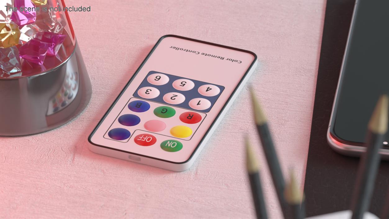 LED Light Remote Controller 3D