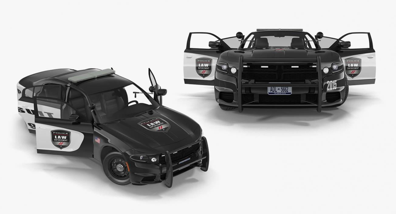 3D Rigged Police Transport Collection 2