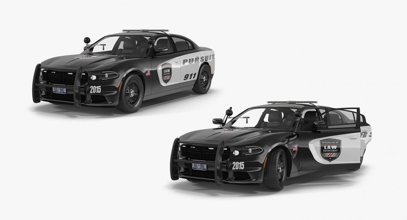 3D Rigged Police Transport Collection 2