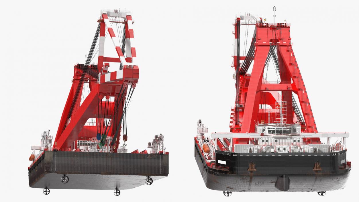 3D Floating Vessel Crane