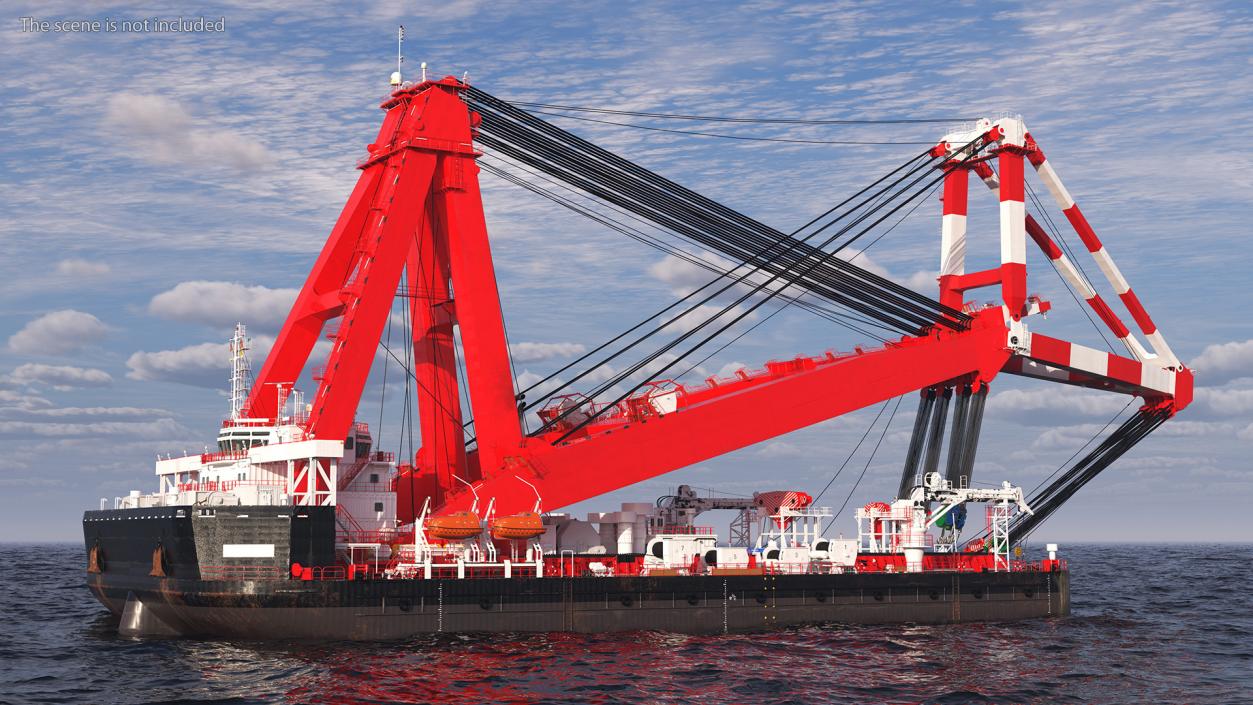 3D Floating Vessel Crane