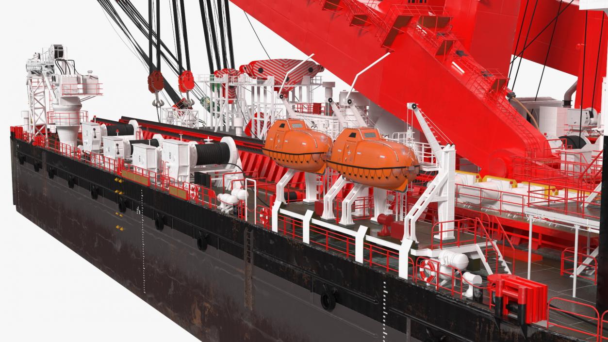 3D Floating Vessel Crane