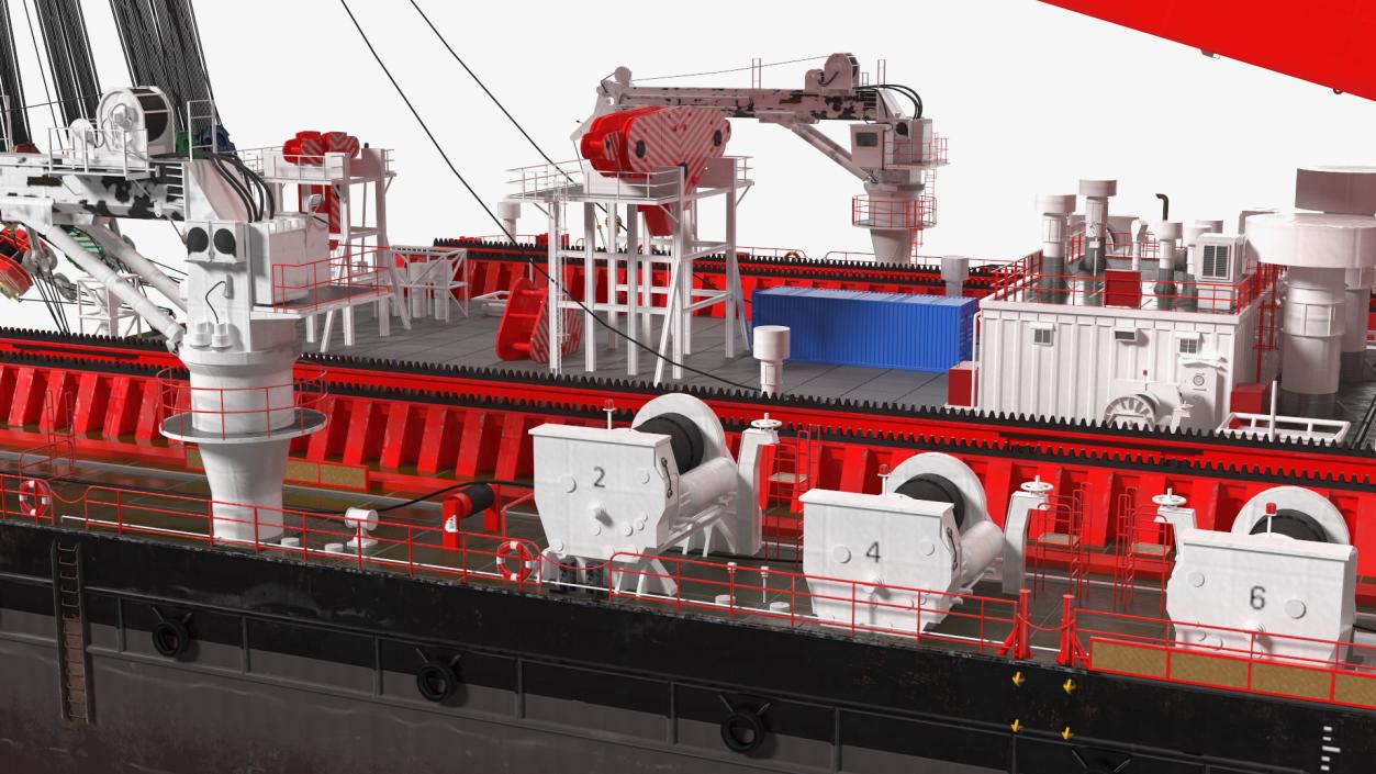 3D Floating Vessel Crane