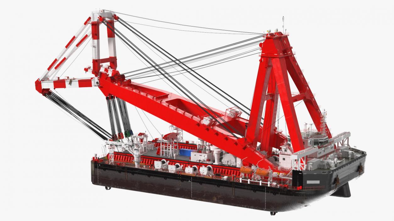 3D Floating Vessel Crane