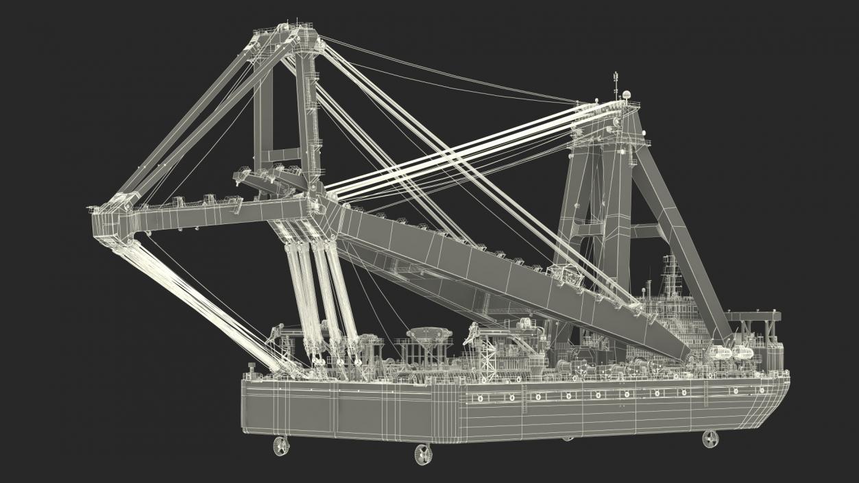 3D Floating Vessel Crane