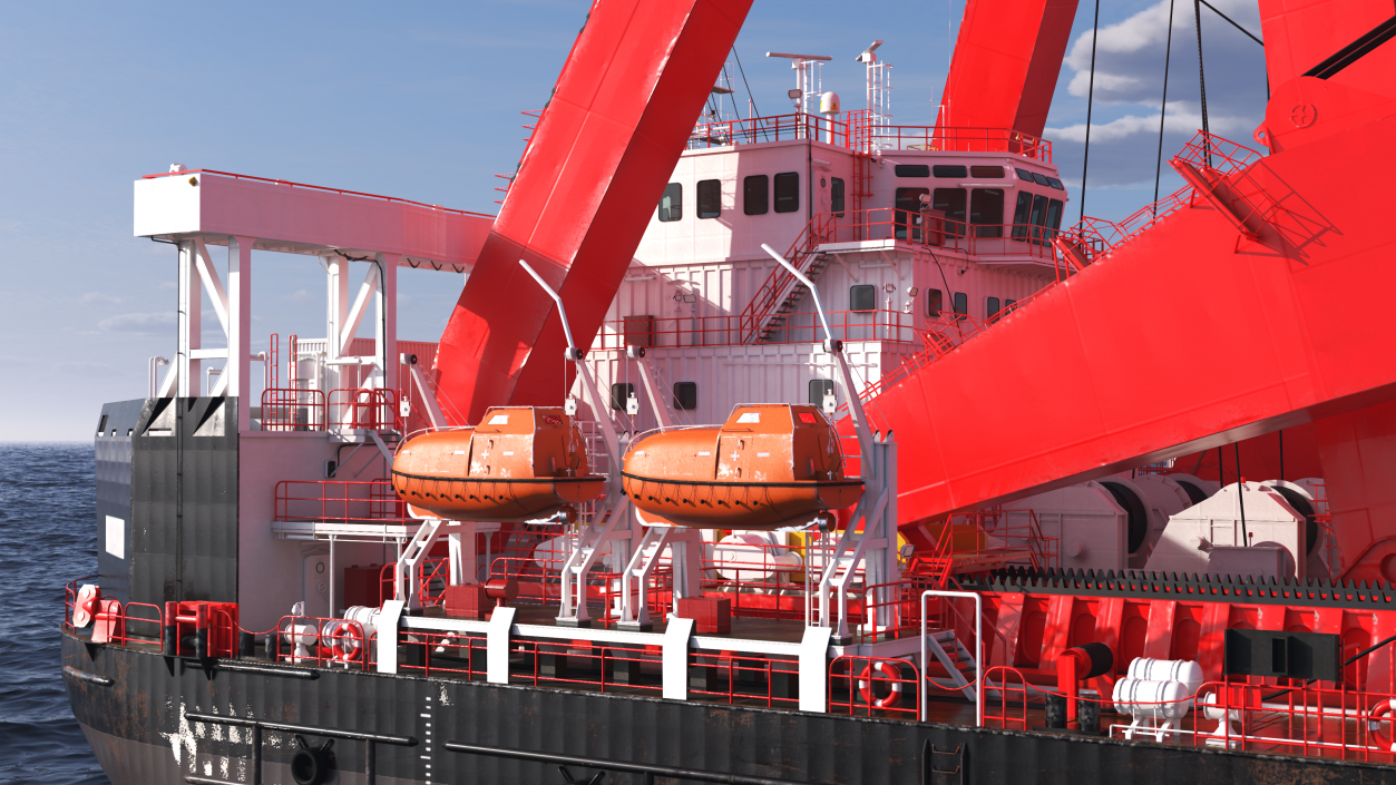 3D Floating Vessel Crane