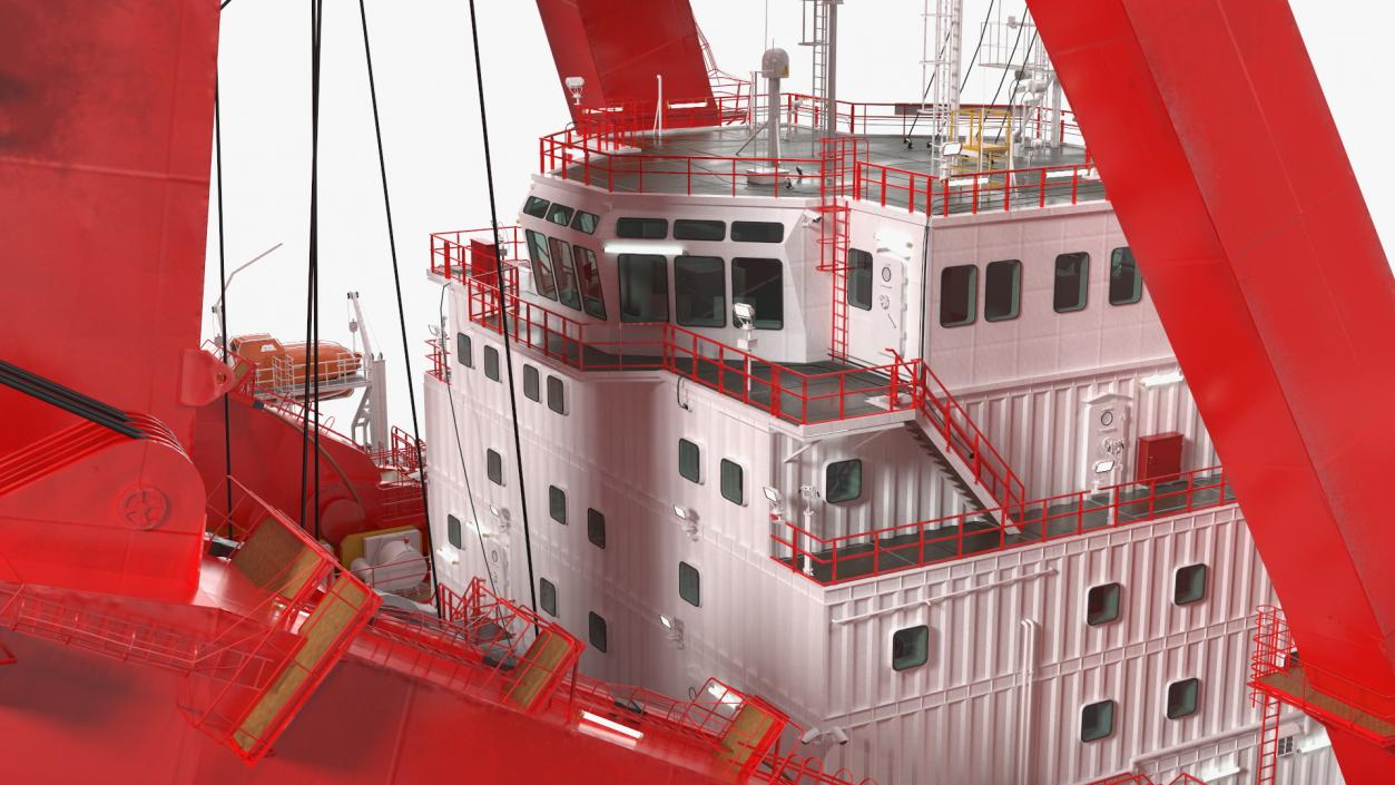 3D Floating Vessel Crane