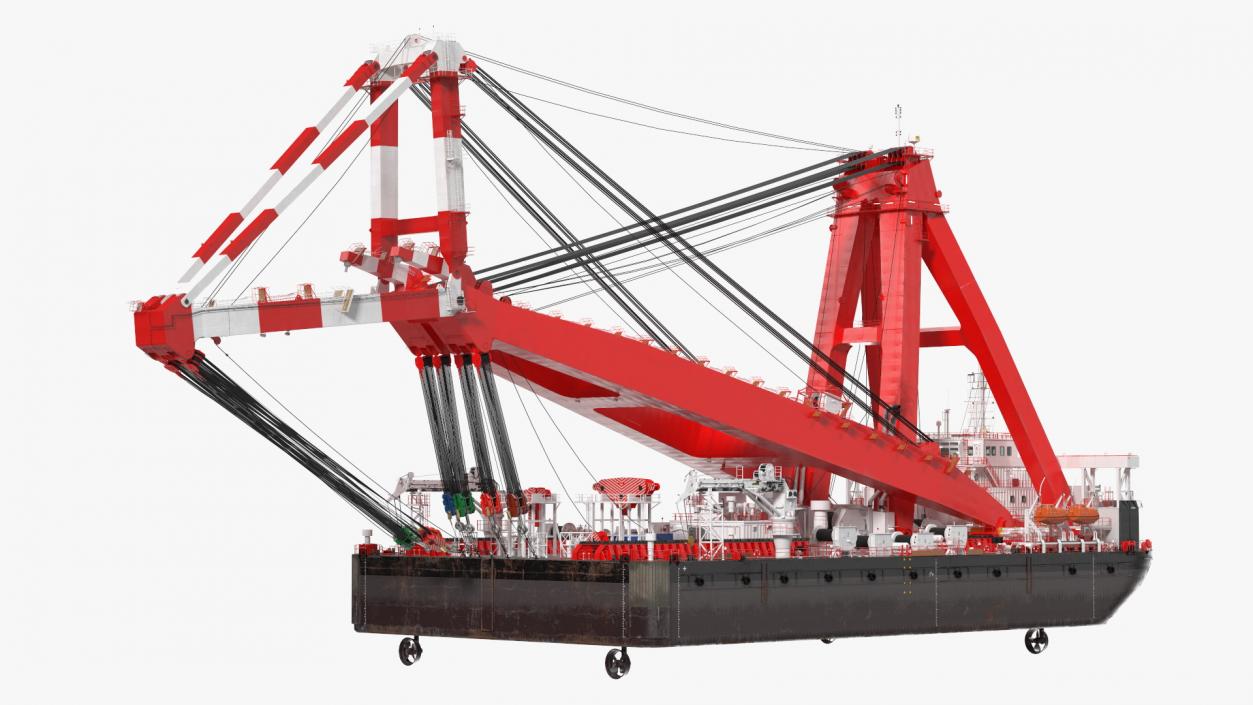 3D Floating Vessel Crane