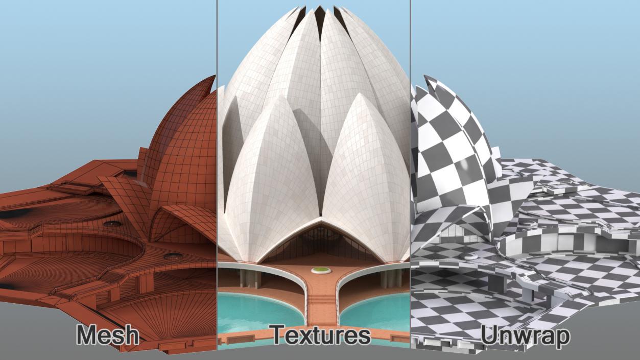 Lotus Temple 3D