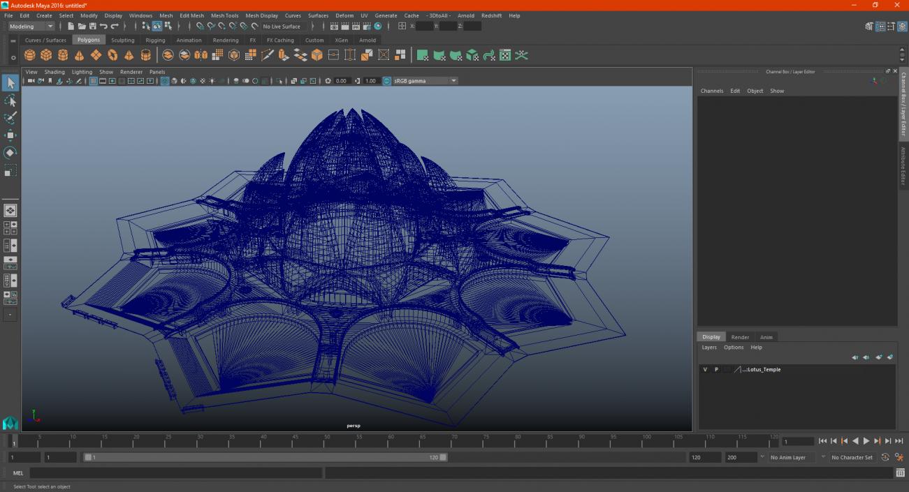 Lotus Temple 3D