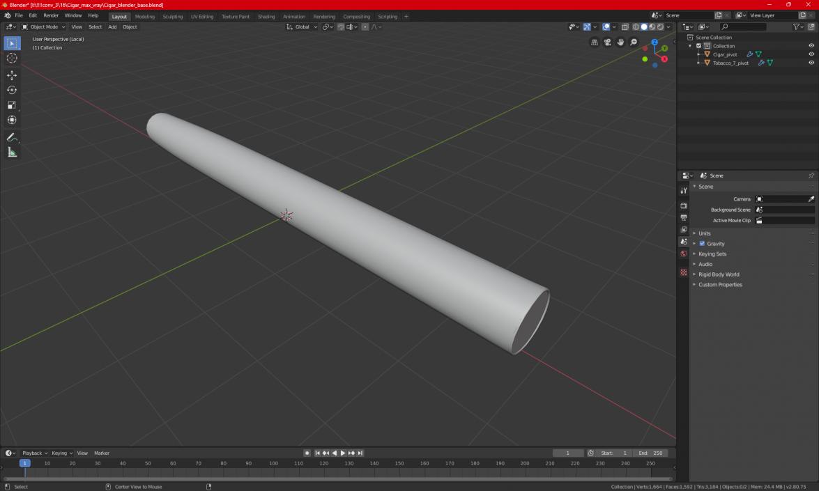 Cigar 3D model