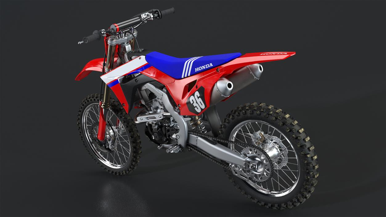 3D Motocross Bike Honda CRF250R 2019 model