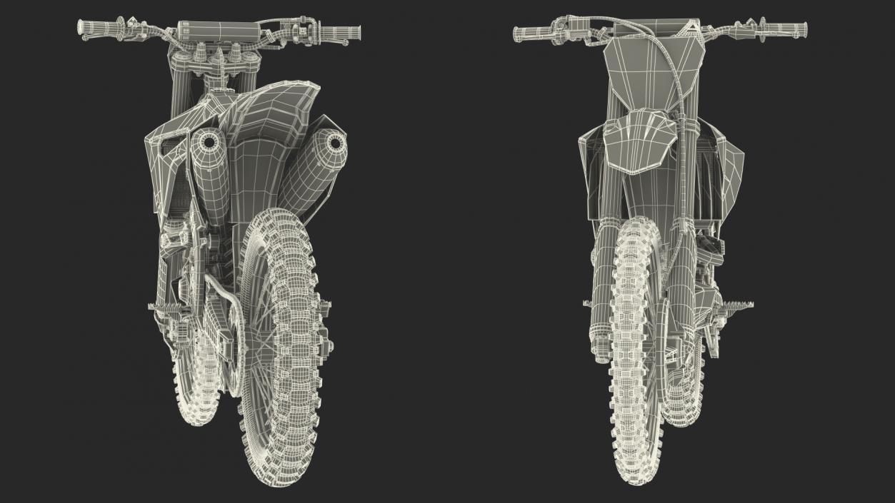 3D Motocross Bike Honda CRF250R 2019 model