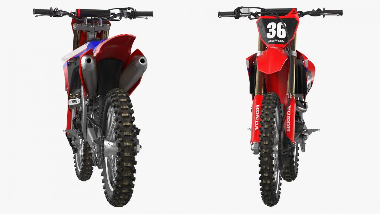 3D Motocross Bike Honda CRF250R 2019 model