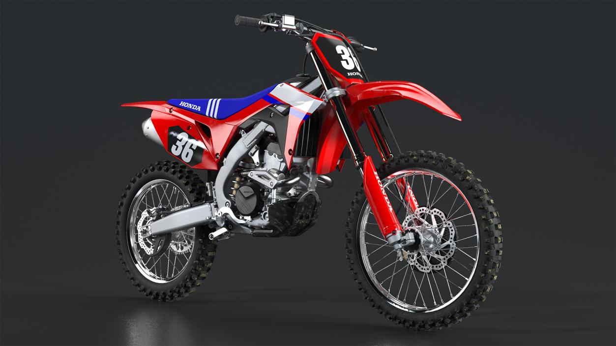 3D Motocross Bike Honda CRF250R 2019 model