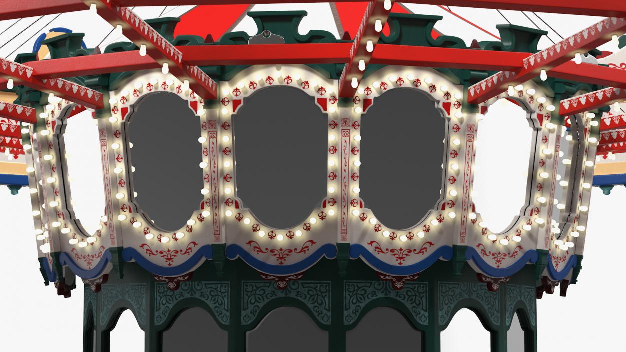 3D Empty Carousel Rigged