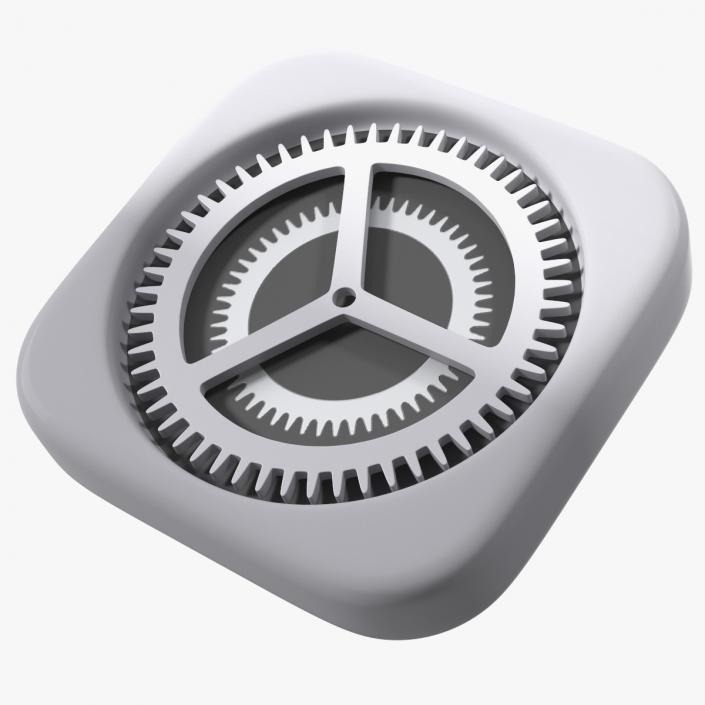 3D iPhone iOS Settings Icon 2