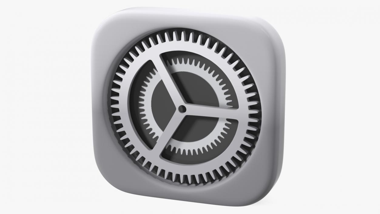 3D iPhone iOS Settings Icon 2