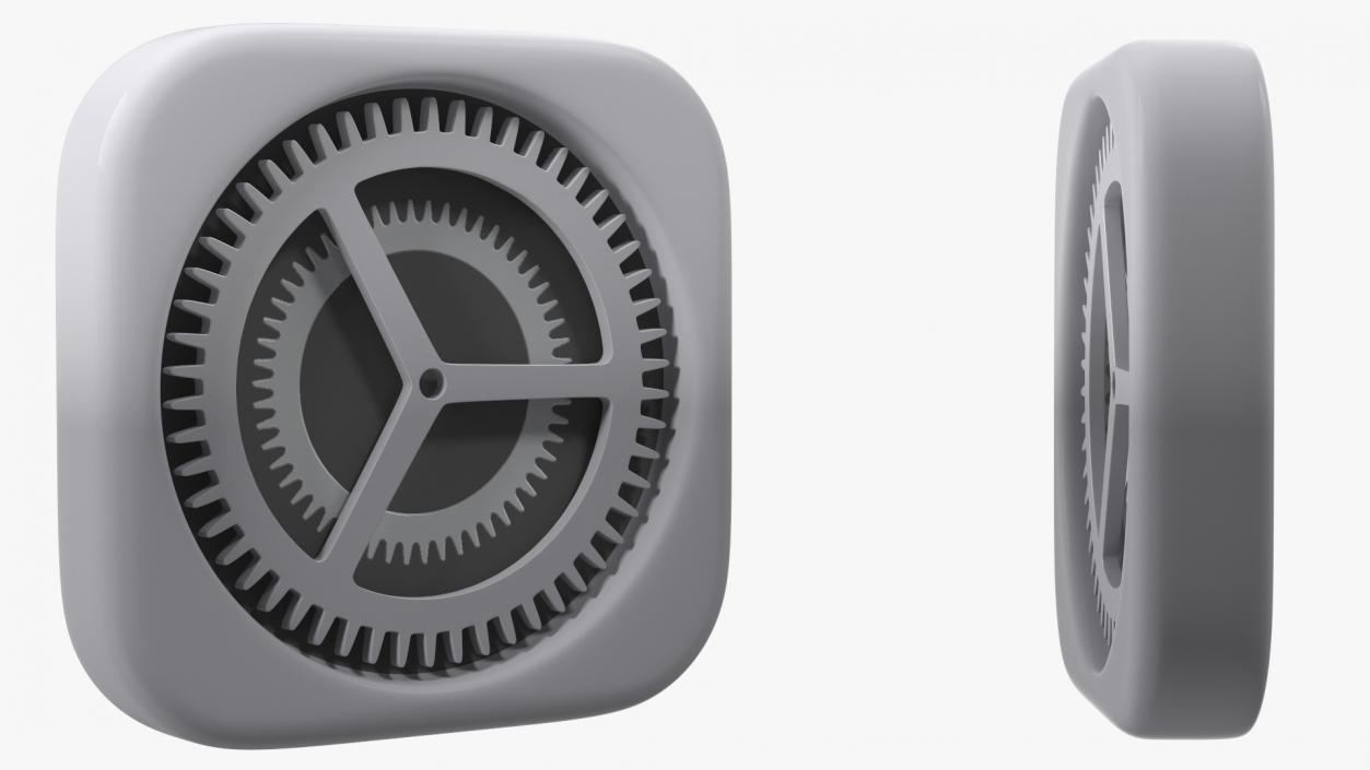 3D iPhone iOS Settings Icon 2