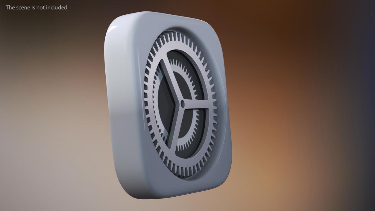 3D iPhone iOS Settings Icon 2