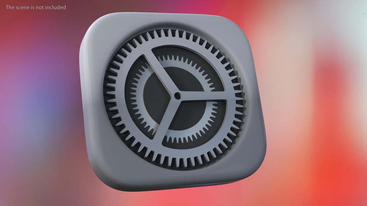 3D iPhone iOS Settings Icon 2