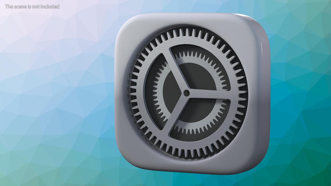 3D iPhone iOS Settings Icon 2