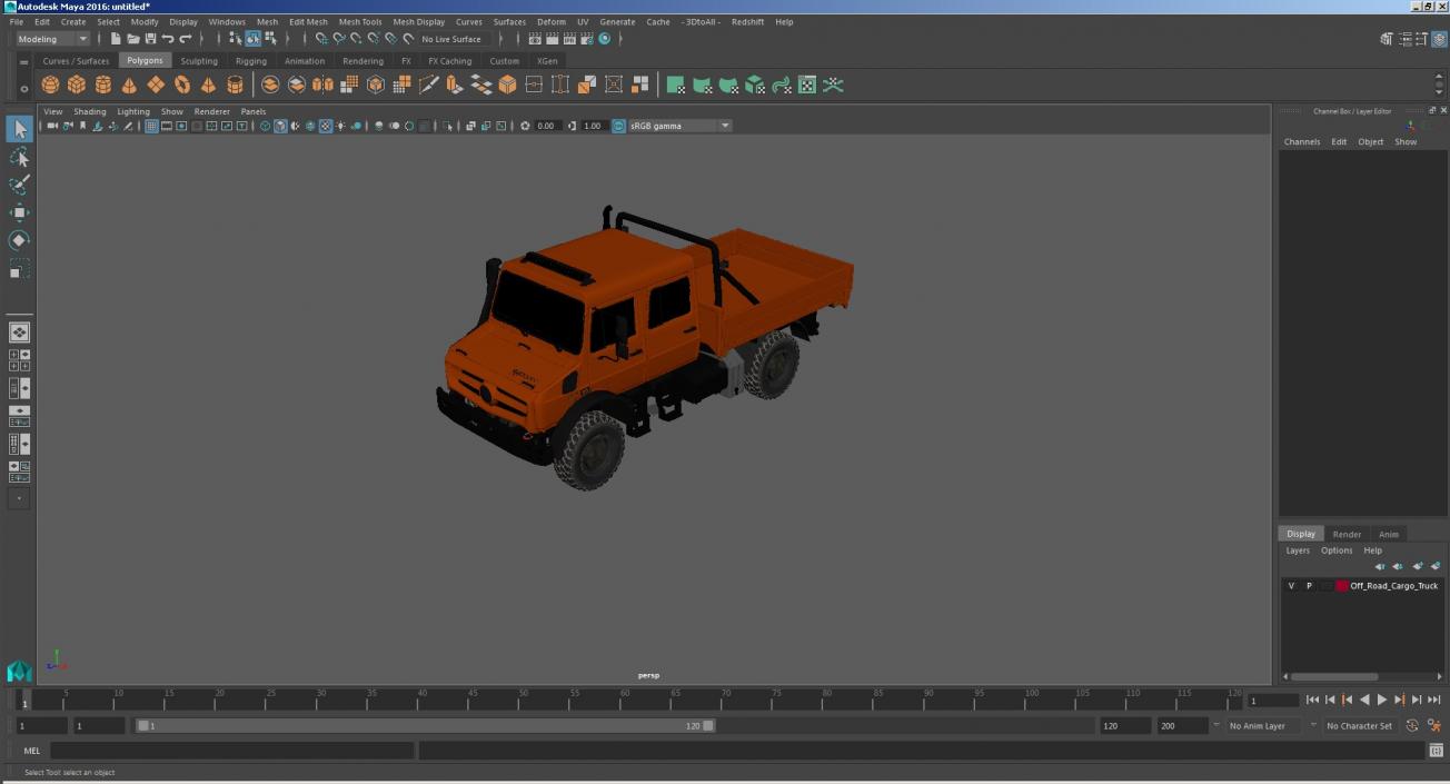 3D model Off Road Cargo Truck