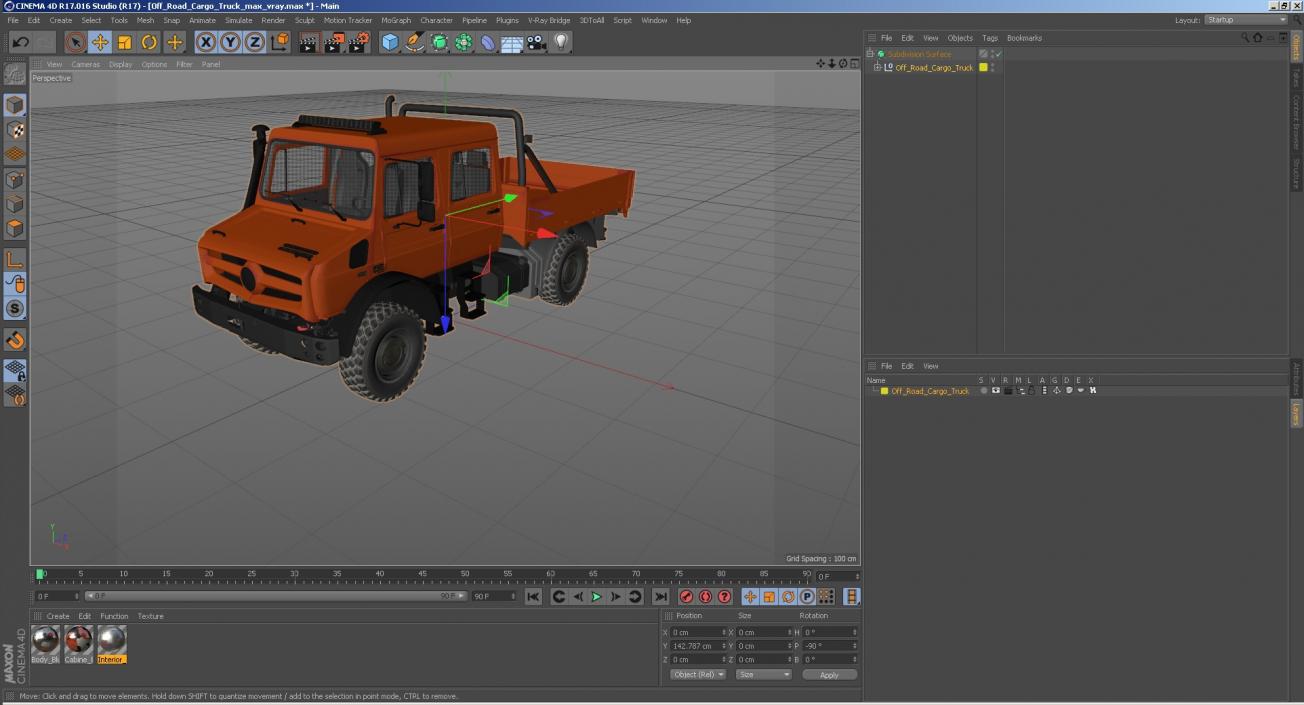 3D model Off Road Cargo Truck