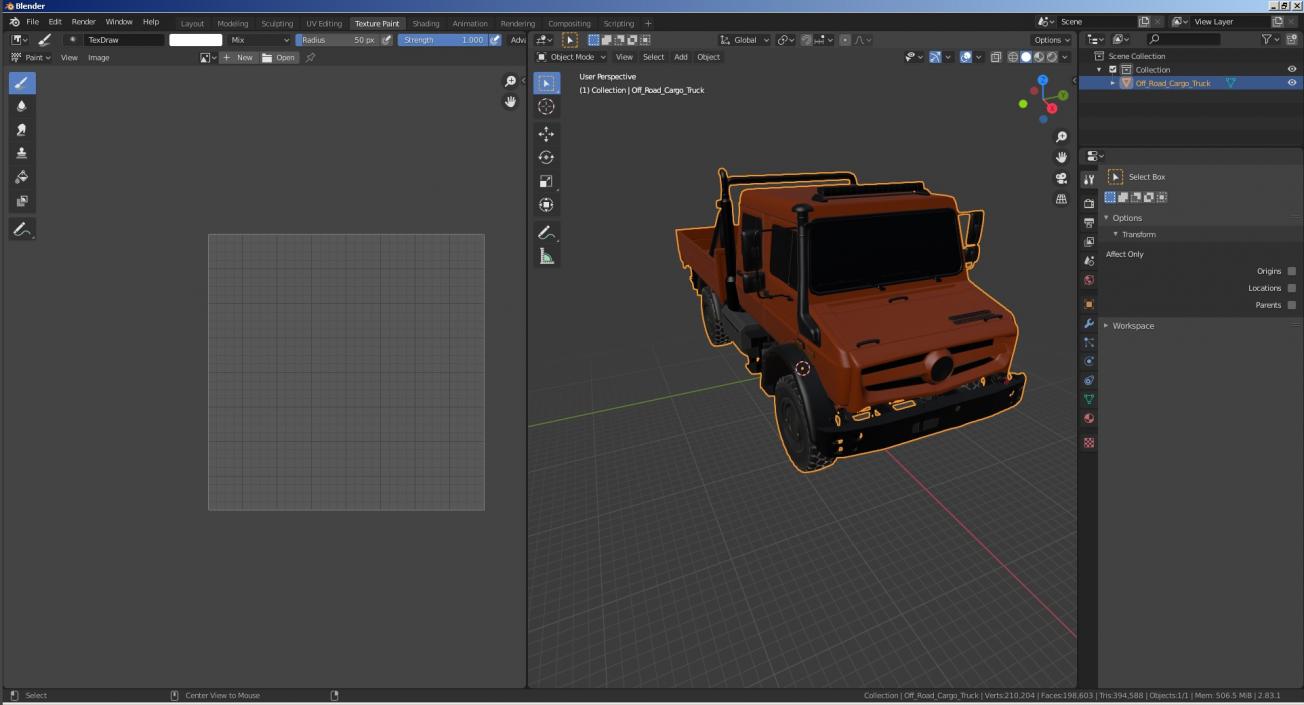 3D model Off Road Cargo Truck