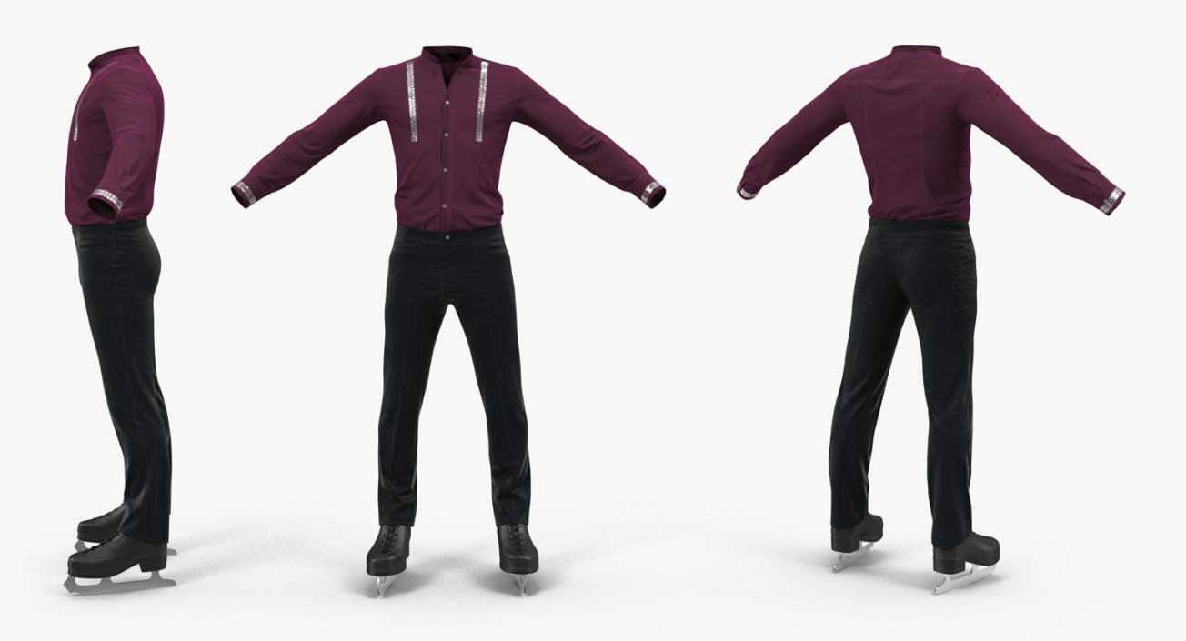 3D Male Figure Skater Costume