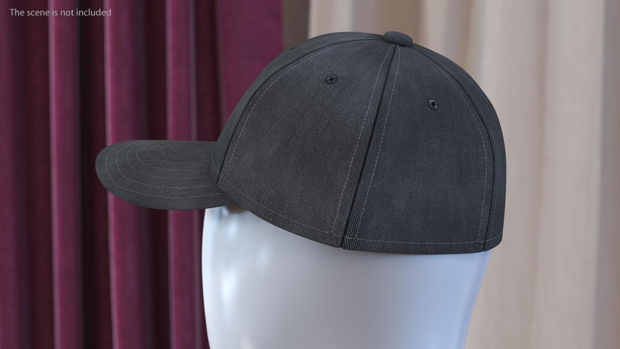 3D Baseball Cap Denim Grey(1)