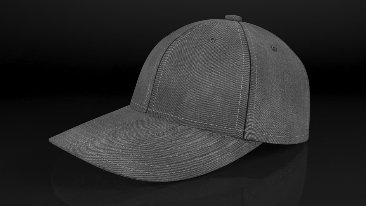 3D Baseball Cap Denim Grey(1)