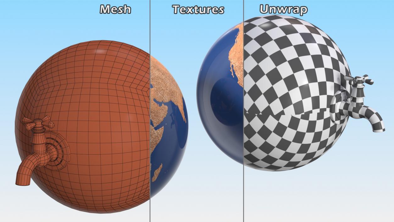 Earth Stylized Drought 3D