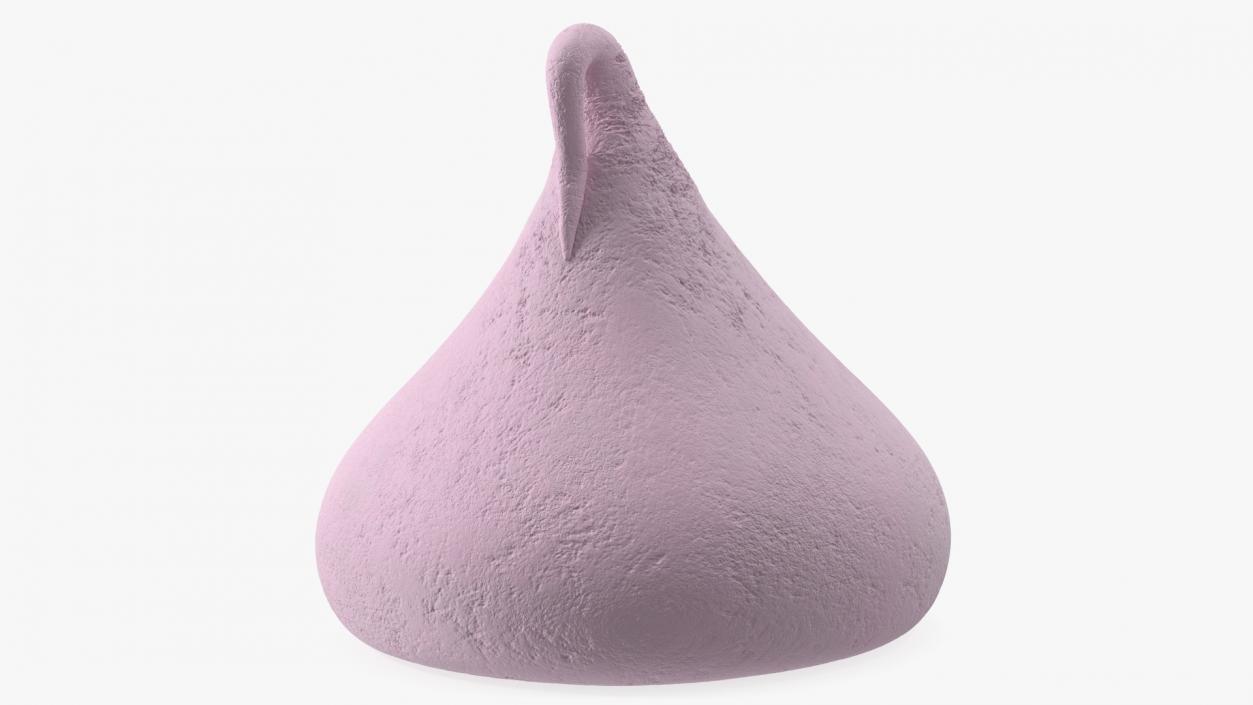 Smooth Meringue Drop Cookie Pink 3D