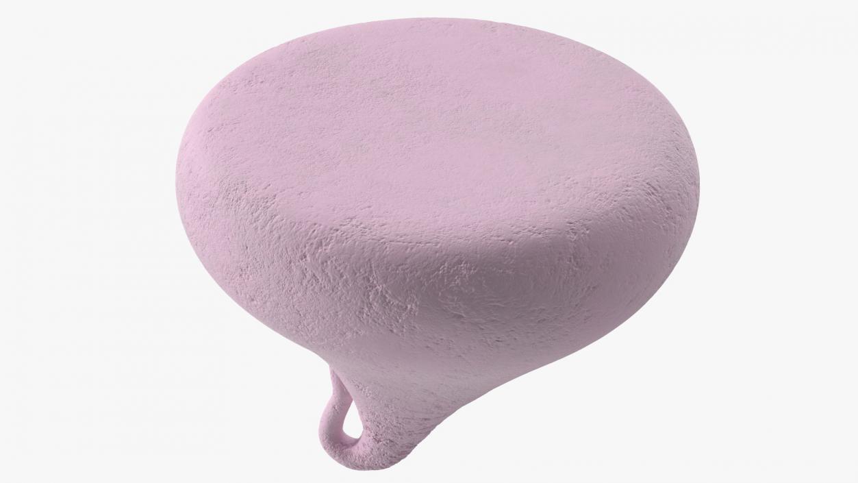 Smooth Meringue Drop Cookie Pink 3D