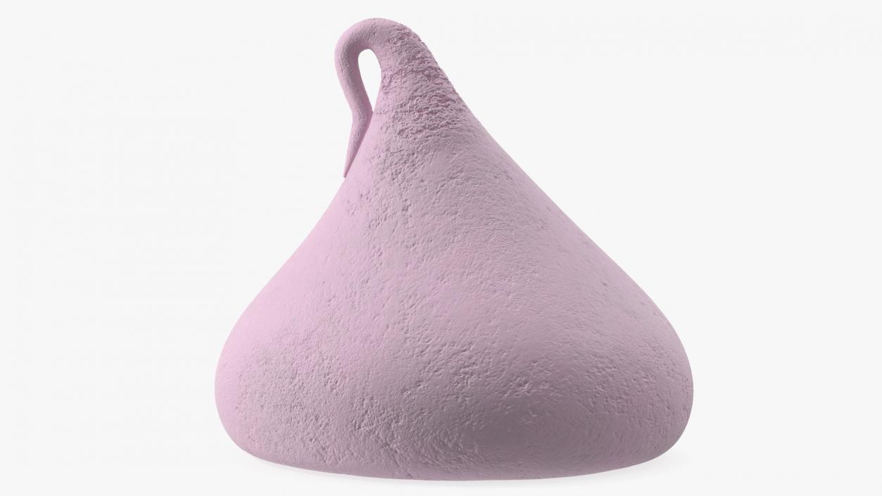 Smooth Meringue Drop Cookie Pink 3D