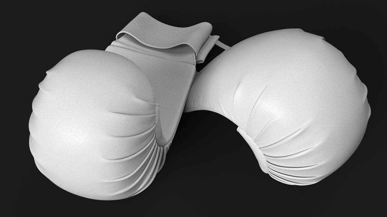 Sports Karate Gloves Lying White 3D