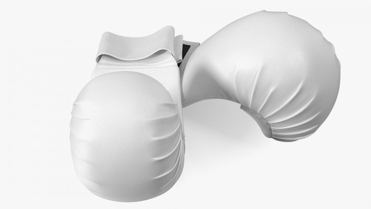 Sports Karate Gloves Lying White 3D