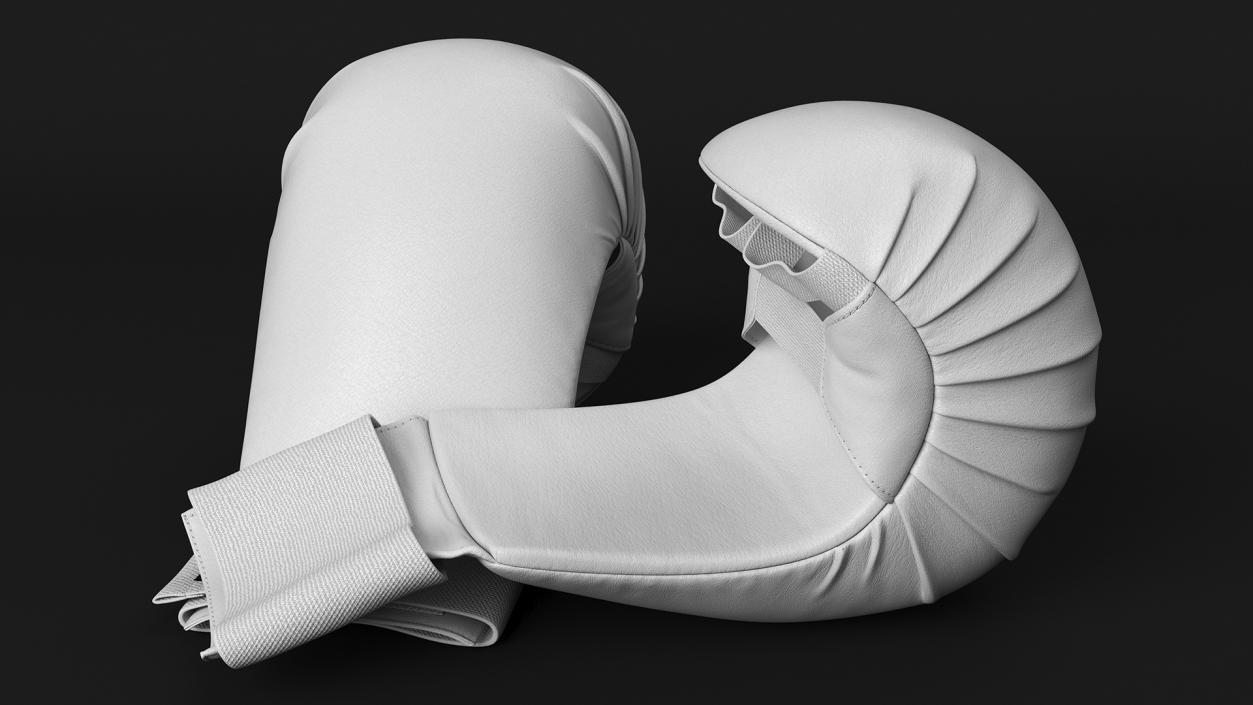 Sports Karate Gloves Lying White 3D