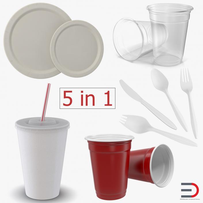 3D Disposable Tableware Collection